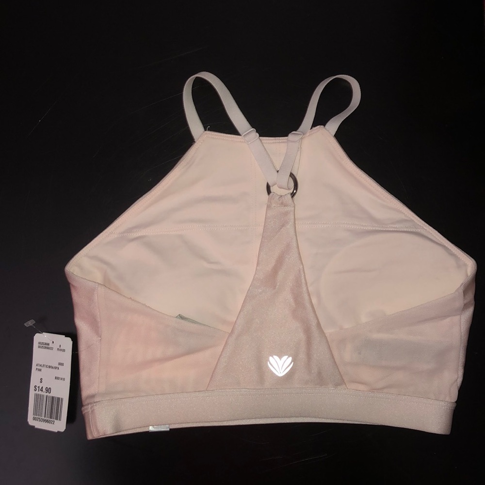 Forever 21 Medium Impact Halter Sport Bra NWT Pink